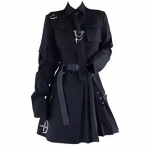Kevadine Harajuku Streetwear Kaheosaline Seelik Kevadine &Uuml;lem&otilde;&otilde;duline Punk Kettpael Seelikud Naistele XXXL must