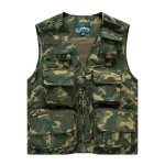 V&auml;lisriided Vabaaja Vest Meeste Camouflage Kitsas Mitmetaskuline Disain M&uuml;&uuml;gil Vabaaja Vest Mehed 7XL must