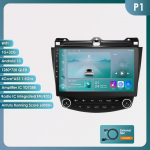 Ossuret Juhtmevaba Carplay Android 13 UIS7862S 2din Autoraadio Multimeediam&auml;ngija Honda Accord 7 2003-2007 jaoks 4G Navigatsioon GPS BT Roolinupu Kontroll RDS Bluetooth DVR P1 4Core 1G 32G
