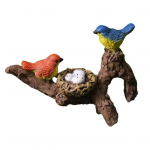 Linnukujuke lillepoti kaunistus riidepuu Vaik Linnud istuvad oksale istutusmasin Kallistaja kaunistus potitaimede jaoks Bonsai Bird