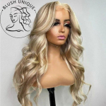 Ash Honey Blond pitsiga eesmine parukas 13x4 s&uuml;nteetilised juuksed HD l&auml;bipaistvad 613 v&auml;rvilised pitsist eesmised parukad naistele Esile t&otilde;stetud parukas Cosplay 20inches-13x4x1 Lace Wigs
