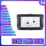 Ossuret 7 Android Auto Autoraadio GPS Stereo VW GOLF PASSAT Polo Fabia Tiguan Jetta Caddy Octavia YEti Superb Fabia Leon Intelligentne Multimeedia jaoks S4 8Core 4G 32G AI