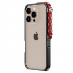 Luksuslik alumiiniumist &auml;&auml;rise telefonikate iPhone 16 Pro Max 15 Plus 14 Pro 13 jaoks, soojuse hajutav, k&otilde;va, p&otilde;rutuskindel kaitseraam iPhone 16 must