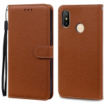 Mi A2 Lite &uuml;mbris Xiaomi Mi A2 Lite &uuml;mbrisele Fundas nahast klapp&uuml;mbris Xiaomi Mi A2 jaoks rahakotiga &uuml;mbris MiA2 Mi6X Mi 6X kate Coque Mi A2 (Mi 6X) pruun