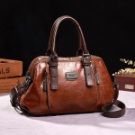 Naiste mood Retro kaasaskantav &uuml;le &otilde;la suur mahutavus mitme sektsiooniga kott Euroopas ja Ameerikas MIT 28cm*13cm*20cm pruun