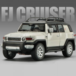 1:24 Toyota FJ Cruiseri sulamist automudeli survevalatud m&auml;nguasi metallist maastikus&otilde;iduki automudeli simulatsioon heli ja valguse laste m&auml;nguasi poisile kingitus valge