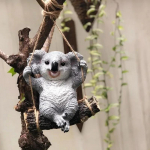 Vaik Koala Karu Aia Kuju Kiik Figuriin Dekor Loom Riputatav Skulptuur Maastiku Kaunistus V&auml;ljas Hoovi Muruplats Terrassile