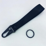 Universaalne auto v&otilde;tmehoidja kaelarihm metallist v&otilde;tmehoidjaga v&otilde;tmehoidjaga riputusrihm must