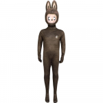 Laste P&otilde;hjamaa Metsahaldjas R&auml;stik Koomiksikoletis Halloweeni Cosplay Kost&uuml;&uuml;m Poiss T&uuml;druk Karnevalipeo Rollim&auml;ng Riietumine Jumpsuit Mask 110cm tumepruun v&auml;rv