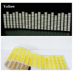 Auto esiklaasi LED heliaktiveeritud ekvalaiser neoon EL valgus muusika r&uuml;tmi vilkuv lamp kleebis stiilimine juhtplokiga 90x25cm Yellow