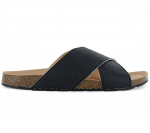 NAE Vegan Shoes TUPAI - Herren klassische Sandalen Schwarz - Hergestellt in Spanien ORIGINAL EU 46
