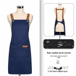 Custom Waterproof Canvas Apron for Catering, Coffee, and Baking&mdash;Anti-Stain Work Uniform