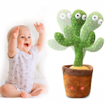 Pl&uuml;&uuml;sm&auml;nguasi - KAWAII - Tantsiv kaktus - Roheline ja pruun - Siseruumides - Vali muusika pruun