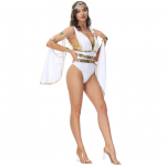 Halloweeni Kleopatra kost&uuml;&uuml;m, L&auml;his-Ida kost&uuml;&uuml;m seksikas Kreeka muusa teemapidu &uuml;hes t&uuml;kis COS kost&uuml;&uuml;m XL