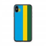 Coque iPhone XS - Drapeau du Rwanda - Silikoonist supp - Protection Chocs - L&eacute;g&egrave;re - Mixte