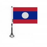 Drapeau &ndash; mitmev&auml;rviline &ndash; Laos &ndash; 10 t&uuml;kki &ndash; 14 x 21 cm &ndash; pol&uuml;ester &ndash; v&auml;limine