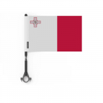 Drapeau - Malte - 10 t&uuml;kki - 14 x 21 cm - Pol&uuml;ester - J&auml;lg, rekto/verso