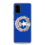 Coque Samsung &ndash; Drapeau des &Icirc;les Mariannes du Nord &ndash; Galaxy S21 Plus &ndash; Supp &ndash; Mitmev&auml;rviline &ndash; Vertikaalne