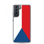 Coque T&eacute;l&eacute;phone Drapeau Tch&eacute;quie &ndash; Samsung Galaxy S21 Plus