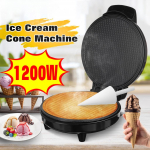 1200W Elektriline J&auml;&auml;tisekoonuse Valmistaja Mini Muna Vahvlikoogikoogikeste Valmistamise Masin Kleepumatu Muna Rullide Tegija 20cm * 27.5cm