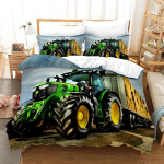 Traktori Voodipesukomplekt 3D-tr&uuml;kk P&otilde;llumajandust&ouml;&ouml;riist K&auml;rry Kodu Dekoratsioon Padjap&uuml;&uuml;r Tekikott Armas Kingitus Perele ja S&otilde;pradele 140x210cm