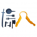 3D Printed Chicken Arm Dress-up Props to Put on Chickens Chicken Hands Neck Toy Soldier Action Figure Accessories for Creative Gifts Cosplay Fun C