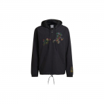 Adidas Originals X Disney &Uuml;hisbr&auml;ndi poollukuga pusa karikatuurloomade tr&uuml;kiga Meeste jakk Must HF4929 XS