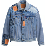 Levis SS24 501&reg; P&auml;eva Eripiiratud V&auml;ljalaske Patchwork Disainiga Jakk Unisex Jakk Sinine 72334-0708 S