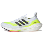 Adidas UltraBoost 21 'White Solar Yellow' tossud FY0377 42 white