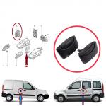 EDP1558 Vasak Parempoolne Liugukse V&auml;lisavaja K&auml;epide Must Renault Kangoo KC Express FC Nissan Kubistar MK1 X76 8200107371 8200107372 jaoks
