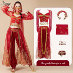 Printsess Jasmiini k&otilde;hutantsu kost&uuml;&uuml;m - Eksootiline India stiilis esinemiskomplekt t&auml;iskasvanutele Large