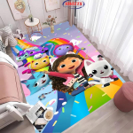 Disney Gabbysi nukumaja vaip, vaip elutuppa magamistuppa, diivanile k&ouml;&ouml;ki uksematt dekoratiivmatt, laste libisemiskindel p&otilde;randakate vastupidav matt, kingitus 70x100cm (28x39in)