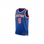 Nike NBA 75. aastap&auml;ev New York Knicks Nr. 9 varrukateta korvpallis&auml;rk Meeste Topid Sinine DB3582-495 L