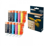 Cartouches d'encre - QUALITONER - 570 XL - 571 XL - 10 pi&egrave;ces - Noir, Cyan, Magenta, Jaune