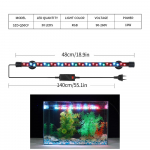 90-260V LED Akvaariumi Valgusti Veekindel Kala Paagi Klamber Valgusti Veealune Dekorvalgustus Sukeldatav Lamp Taimede Kasvatuslamp 18-58 CM