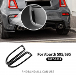 1 paar Abarth 595 695 2017 2018 2019 2020 2021 2022 2023 2024 jaoks Ehtne k&otilde;va s&uuml;sinikkiust kleebis Auto tagumine k&uuml;lgmine &otilde;huava raam