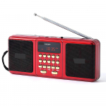 Kaasaskantav stereofooniline FM-raadio juhtmevaba k&otilde;lar laetava akuga, toetab TF-kaarti, USB-d, Bluetooth-&uuml;hilduv k&otilde;lar FM-vastuv&otilde;tjaga must