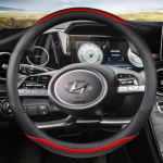 Auto roolikatte nahk 38 cm Hyundai Tucson 2022 NX4 Elantra Sonata 10th 2022 Auto jaoks COFFEE D SHAPE