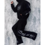 Y2k Meeste Komplekt Hip Hop Retro Tr&uuml;kitud Ameerika Spordir&otilde;ivad Moodne T&auml;navar&otilde;ivad Harajuku Komplekt Talvine Uus Vabaaja Spordir&otilde;ivad XXXL gray