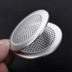 For Land Rover Defender 110 2015- Car Styling Aluminum alloy Silver Dashboard Circular Speaker Cover Sticker Car Accessories h&otilde;be