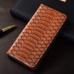 Python Ehtne Nahast Klapp&uuml;mbris Samsung Galaxy S10 S10E S20 S21 S22 S23 S24 S25 Note 8 9 10 20 Plus FE Ultra Kaaned S26 pruun
