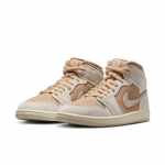 Air Jordan 1 Mid Hemp Orewood Brn-Sail HV4269-200 Naiste suurus EU 40.5 beež