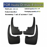 2024 2025 FOR Isuzu D-max 4 doors Mud Flaps Guard Splash Mudguard Fender Mudflaps Car Accessories Front Rear 4pcs must