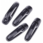 4set/8pcs Carbon Fiber Texture Door Handle Cover fit for Jeep Grand Cherokee WJ 1999-2004 More Vehicle w/o Smart KH & PSG KH