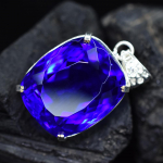 105,60 ct Naturaalne Brasiilia Padi L&otilde;ikega Tansaniit Ripats 925 H&otilde;be V&auml;&auml;riskivi my-pd-150-sa 26.4 mm Approx.
