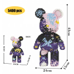 Kawaii karu ehitusklotsid, kokkupandavad m&auml;nguasjad, kaunistused, kodu sisustus, loomingulised ehitusklotsid, m&otilde;tlemist arendavad m&auml;nguasjad, m&auml;nguasjad kingituseks