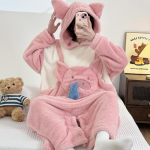 Naiste pidžaamad Cartoon Panda Onesies Soojad pehmed hommikumantlid &Ouml;&ouml;s&auml;rk Kawaii Animal Cosplay &uuml;likond Talveflanellist koduriided Naistele Cl XXL