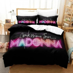 Madonna Confessions Tour Voodipesukomplekt 3D-tr&uuml;kiga Sobib Magamistuppa Tekikottide komplekt Padjap&uuml;&uuml;ridega Laste Kodutekstiil EU Single(135*200cm)3pcs