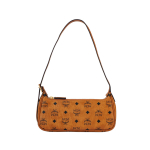 MCM Aren Visetos Monogramm L&otilde;uend ja Nahast &Otilde;lakott V&auml;ike Naiste &otilde;lakott Pruun Konjak MWSESTA02CO001 Basic Set (Bag+Dust Bag)