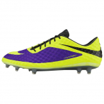 Nike HyperVenom Phantom Kulumiskindlad Jalgpallijalatsid Unisex Lilla Kollane 599843-570 40